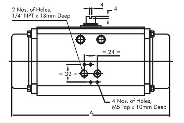 pneumatic rotary actuator drawing Exporter